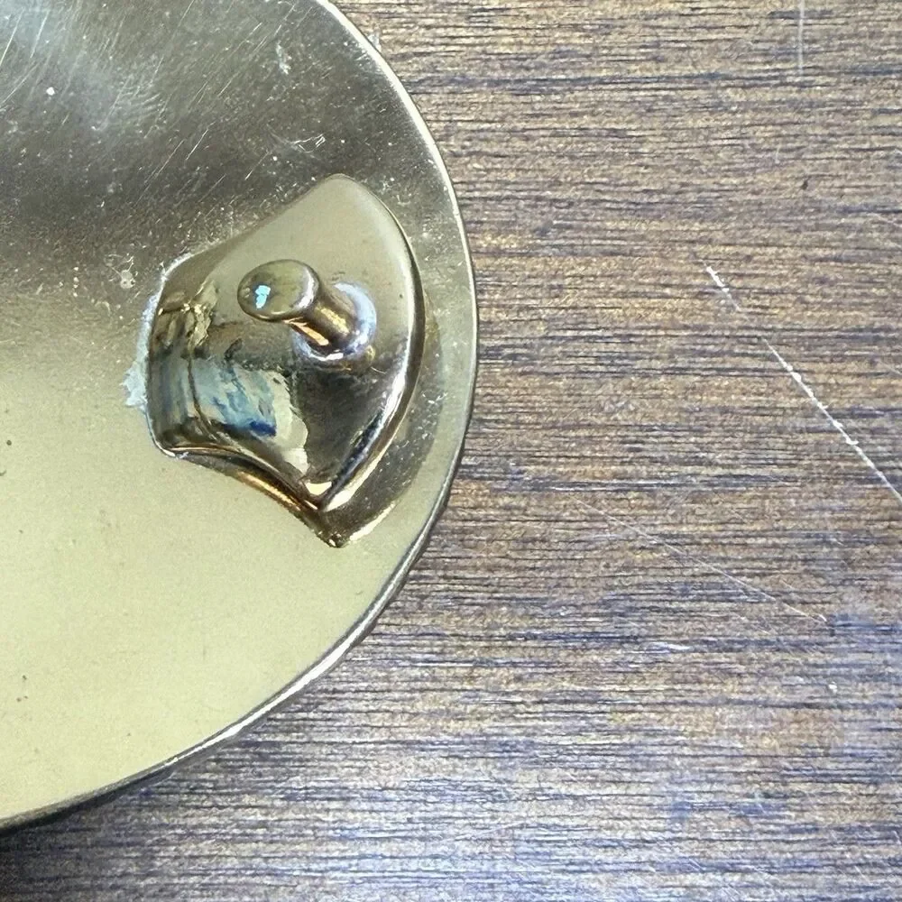 Eddie Bauer Solid Brass Belt Buckle Goose Duck Hunting Blank Engraving Banner